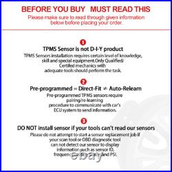 4pcs Tire Pressure Sensor TPMS for 2106 Chrysler Town & Country 56029398AA