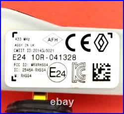 4x Original Renault Tire Pressure Sensors RDKS 433 MHZ Black 407009322R