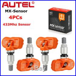 4x TPMS Tire Pressure Monitoring Sensor 433Mhz Autel MX-Sensor Program Universal