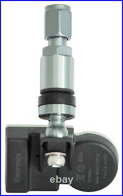 4x TPMS tire pressure sensors metal valve Darkgrey for Alpina BMW MINI Rolls Roy