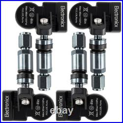 4x Tire Pressure Sensors TPMS Sensors Metal Valve Gunmetal for Holden/HSV GTS 20
