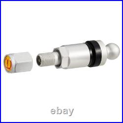 4x Tire Pressure Sensors TPMS Sensors Metal Valve Silver for Peugeot Boxer 2014