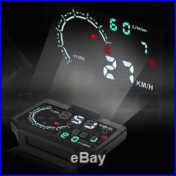 5.5 OBD II EUOBD Car HUD Head Up Display TPMS Auto Tire Pressure Monitor Sensor