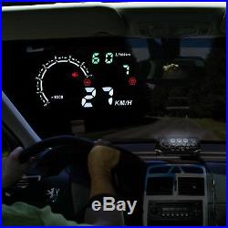 5.5 OBD II EUOBD Car HUD Head Up Display TPMS Auto Tire Pressure Monitor Sensor