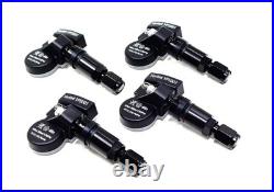 5 TPMS Tire Pressure Sensors for Chevrolet Silverado Black Valve Stems VPE
