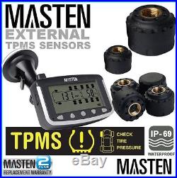 6 External Sensors TPMS Tyre Pressure Monitoring System Tire Car 4wd Caravan