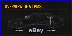 /6 TPMS Tyre Pressure Monitoring System RV Sensor LCD 4WD Wireless Caravan Truck