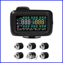 6 Tire TPMS Wireless Truck Tire Pressure Monitor 433.92MHz External Sensor 6 Tire TPMS Wireless Truck Tire Pressure Monitor 433.92MHz External Sensor