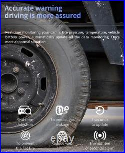6 Tire TPMS Wireless Truck Tire Pressure Monitor 433.92MHz External Sensor