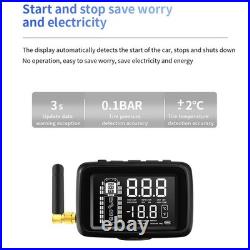8 External Sensors Wireless TPMS Tire Pressure Monitoring System 433.92MHz Truck