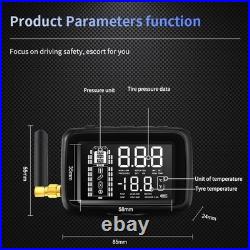 8 External Sensors Wireless TPMS Tire Pressure Monitoring System 433.92MHz Truck