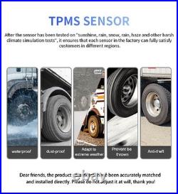 8 External Sensors Wireless TPMS Tire Pressure Monitoring System 433.92MHz Truck