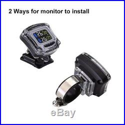 AU Waterproof Wireless Motorcycle TPMS Tire Tyre Pressure Monitor System+2sensor