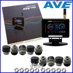 AVE Truck TPMS TLCD 10 External Sensors + Antenna Get Free LF Easy and Quick DIY