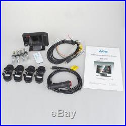 AVE Universal Wireless TPMS Tire Pressure Monitor System 4 Sensors w LCD Display
