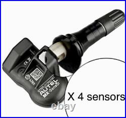 Autel MX-Sensor 4-Pack Universal Programmable TPMS Sensor + 4 metal valve stems