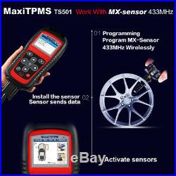 Autel MaxiTPMS TS501 OBD2 TPMS Tire Pressure Sensors Reset Upgrade TS401 TS508