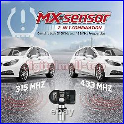 Autel TPMS MX-Sensor 315 433MHz 2 in 1 Car Tire Pressure Sensor Metal Stem x20