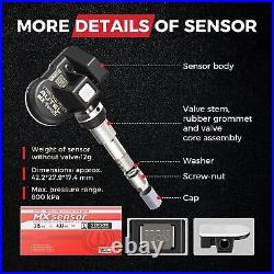 Autel TPMS MX-Sensor 315MHz & 433MHz 2 in 1 Auto Tire Pressure Sensor Metal Stem