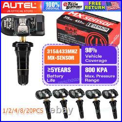 Autel TPMS MX-Sensor 315MHz & 433MHz 2 in 1 Auto Tire Pressure Sensor Universal