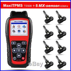 Autel TS508K TPMS Service Tools 8pcs 433mhz Sensors Tire Pressure Sensor Scanner