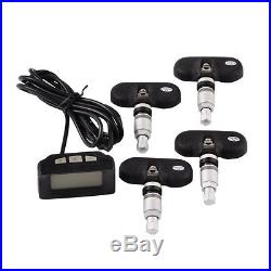 Auto Car Cigarette Lighter TPMS Tire Pressure Monitor System 4 Internal Sensors