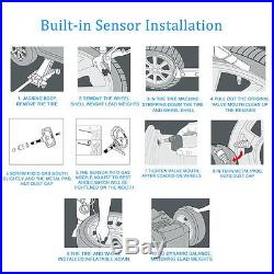 Auto Car Cigarette Lighter TPMS Tyre Pressure Monitor System+4 Internal Sensors