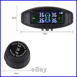 Auto Car LCD TPMS Tire Tyre Pressure Monitor System+4 External Sensors NT-T03E