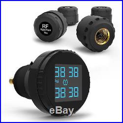 Auto Car Tire Pressure LCD Display Monitoring System Wireless 4 Sensors TPMS TOP