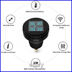 Auto Car Tire Pressure LCD Display Monitoring System Wireless 4 Sensors TPMS TOP