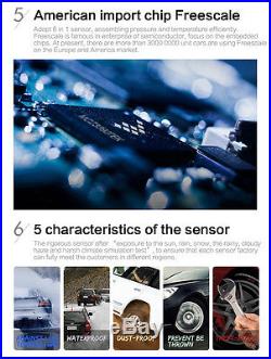 Auto TPMS Tire Pressure Monitor System+4 Internal Sensors Solar Power For Toyota