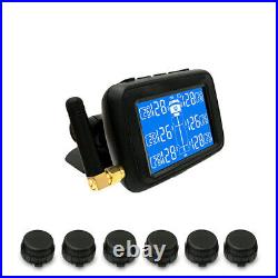 Auto Truck TPMS Car Wireless Tire Pressure Monitor System 6 sensors LCD Display