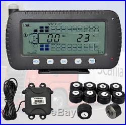 Auto Wireless LCD TPMS Car Truck Tire Pressure Monitoring System 10 Sensors