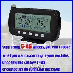 Auto Wireless LCD TPMS Car Truck Tire Pressure Monitoring System 8 Sensors