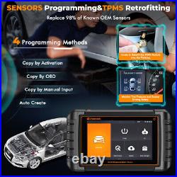 Automotive OBD2 Scanner TPMS Relearn Reset Tool Tire Pressure Sensor Programming