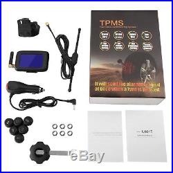 B-Qtech Tire Pressure Monitoring System Wireless TPMS with 6 Sensors for RV T