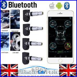 Bluetooth Car Auto TPMS Tyre Tire Pressure Monitoring System +4 Built-in Sensors