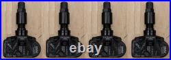 Brand New Set of Four (4) OEM Genuine BMW TPMS 36106877937 Black Stem