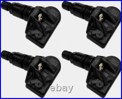 Brand New Set of Four (4) OEM Genuine BMW TPMS 36106877937 Black Stem
