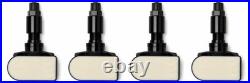Brand New Set of Four (4) OEM Genuine BMW TPMS 36106877937 Black Stem