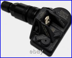 Brand New Set of Four (4) OEM Genuine BMW TPMS 36106877937 Black Stem