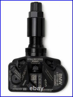 Brand New Set of Four (4) OEM Genuine BMW TPMS 36106877937 Black Stem