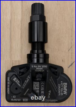 Brand New Set of Four (4) OEM Genuine BMW TPMS 36106877937 Black Stem