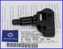 Brand New Set of Four (4) OEM Genuine Mercedes TPMS 000-905-00-30-64 Black