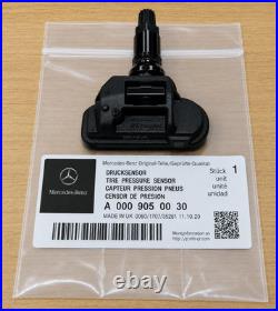 Brand New Set of Four (4) OEM Genuine Mercedes TPMS 000-905-00-30-64 Black