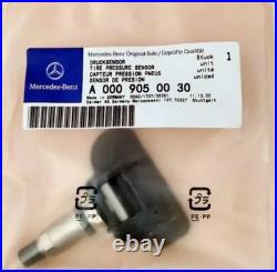 Brand New Set of Four (4) OEM Genuine Mercedes TPMS A0009050030