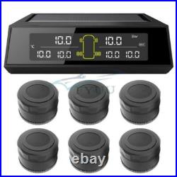 Bus Truck Car Tire Pressure Monitoring System Solar TPMS+6 External Sensor &Nuts