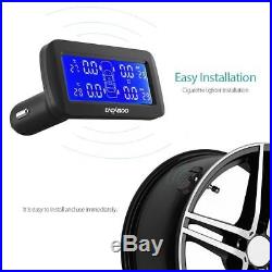 CACAGOO Wireless TPMS Tire Pressure Monitoring System with 4 Internal Sensors TMPS