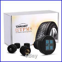 CARCHET TPMS Tyre Pressure Monitoring System+4 External Sensors with Cigarette L