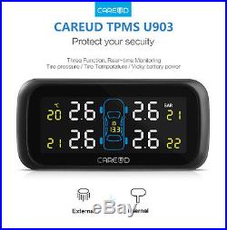 CAREUD TPMS U903 Tyre Pressure Monitoring System Real Time+4 Min External Sensor